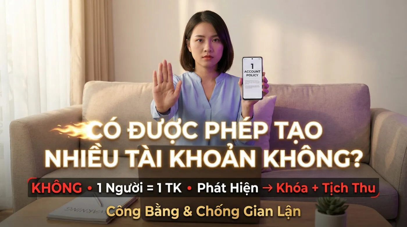 Có được phép tạo nhiều tài khoản không?